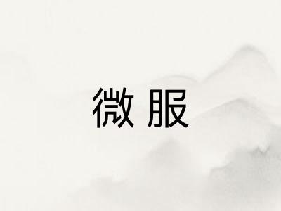 微服