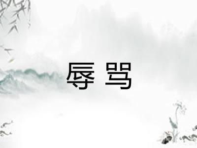 辱骂