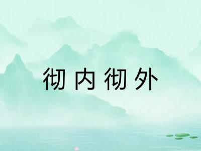 彻内彻外