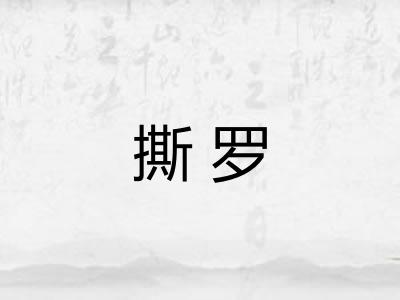 撕罗