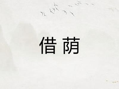 借荫