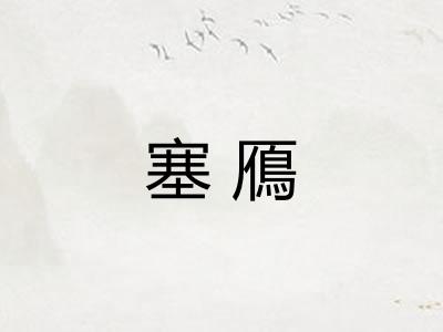 塞鴈 塞鴈