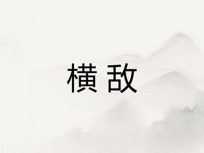 横敌 横敌