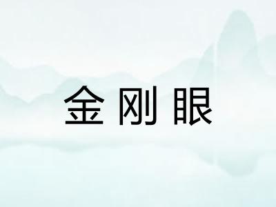 金刚眼