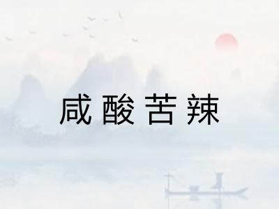 咸酸苦辣 咸酸苦辣