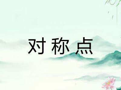 对称点 对称点