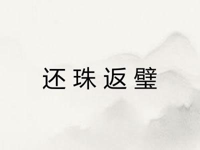 还珠返璧