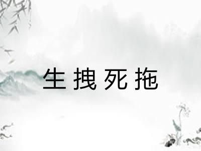 生拽死拖 生拽死拖