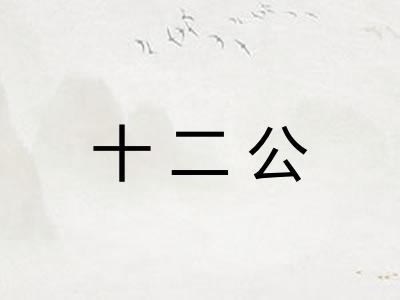 十二公