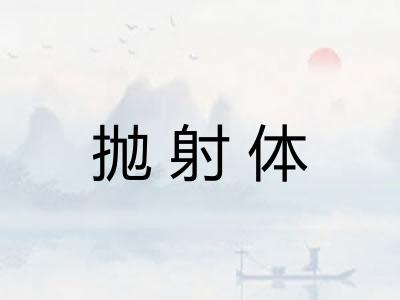 抛射体 抛射体