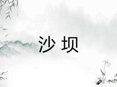 沙坝 沙坝