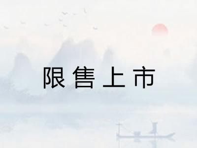 限售上市 限售上市