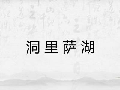 洞里萨湖