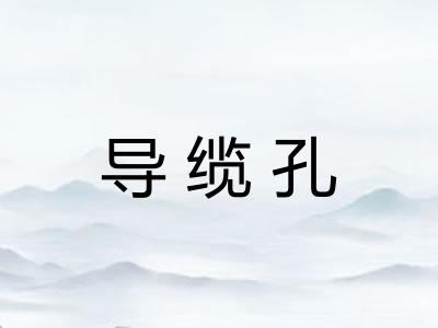 导缆孔