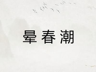 晕春潮