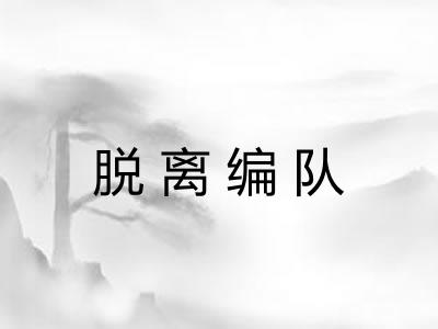 脱离编队 脱离编队