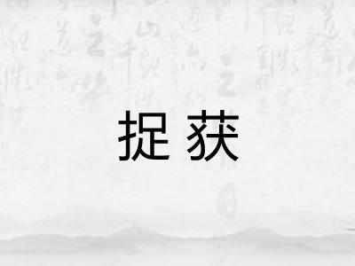捉获
