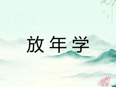 放年学