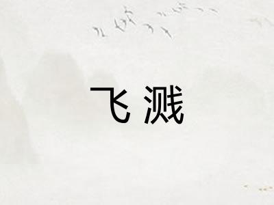 飞溅 飞溅