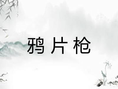 鸦片枪