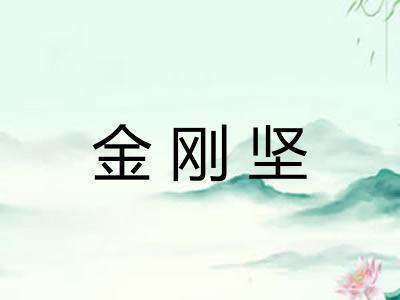 金刚坚 金刚坚