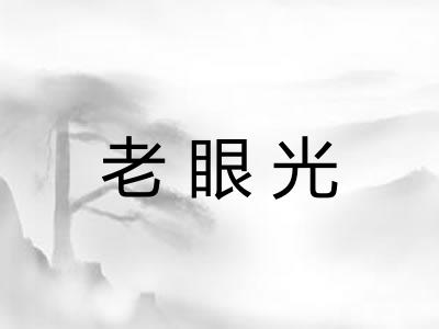 老眼光 老眼光