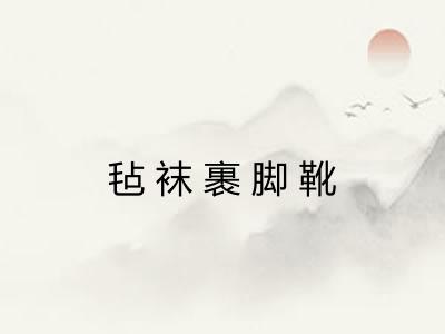 毡袜裹脚靴
