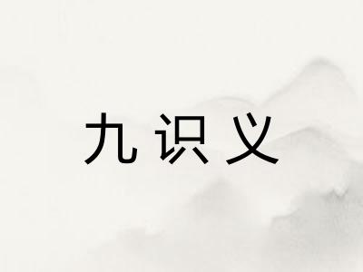 九识义