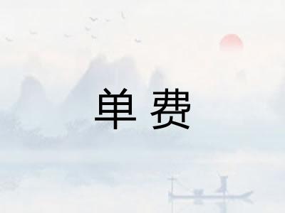 单费