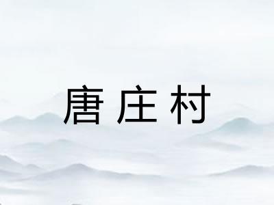 唐庄村