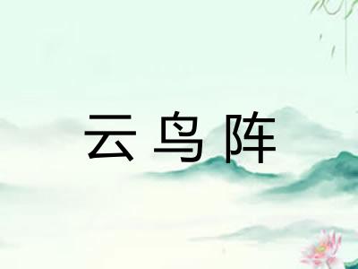 云鸟阵