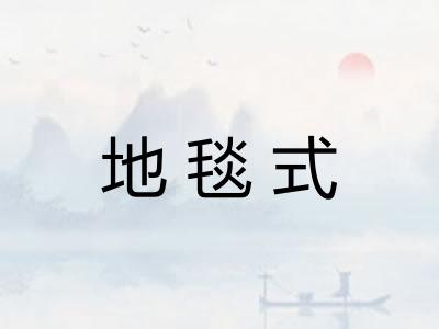 地毯式