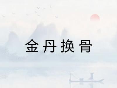 金丹换骨 金丹换骨