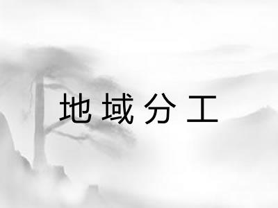 地域分工
