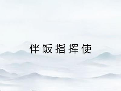 伴饭指挥使