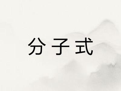 分子式