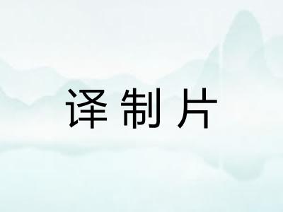 译制片