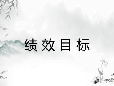 绩效目标