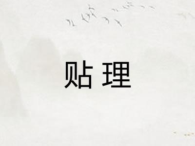 贴理