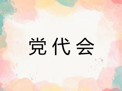 党代会 党代会