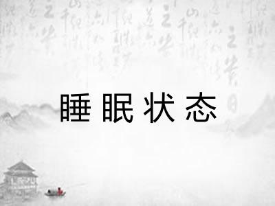 睡眠状态