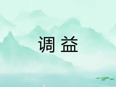 调益 调益