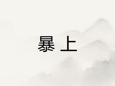 暴上