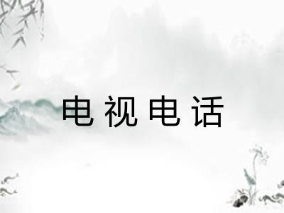 电视电话 电视电话