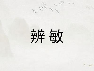 辨敏