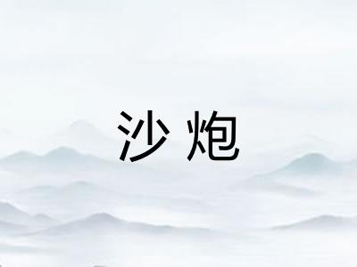 沙炮 沙炮