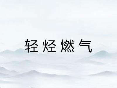 轻烃燃气