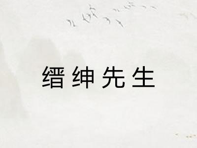 缙绅先生
