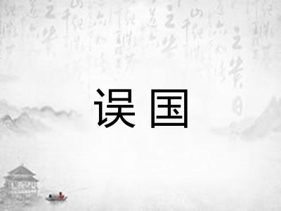 误国