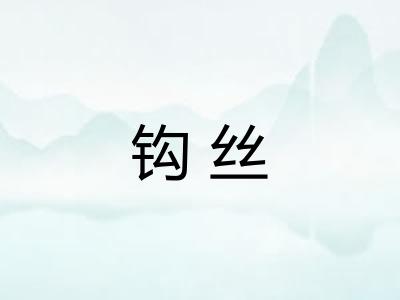钩丝 钩丝
